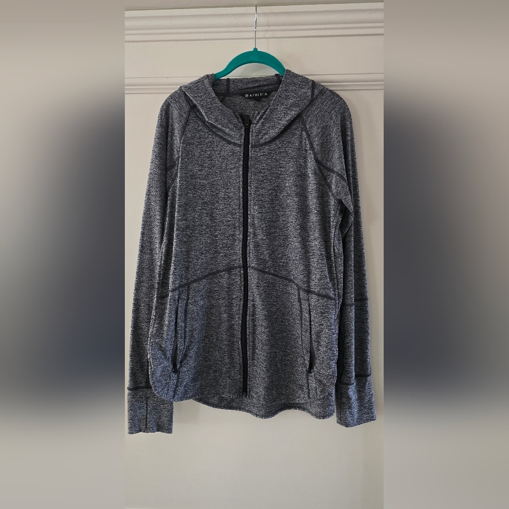 Athleta Gray Zip-Up Hoodie